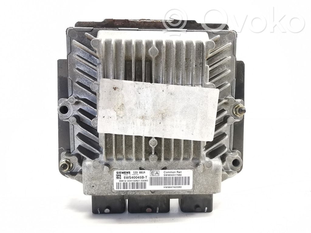 Peugeot 307 Engine control unit/module 
