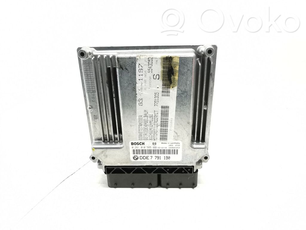 Unidad de control/módulo del motor   DDE7791190,0281010565,7791190