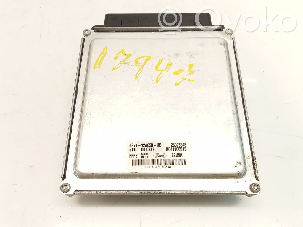 Engine control unit/module   6S7112A650HB,28075345,R0411C054B