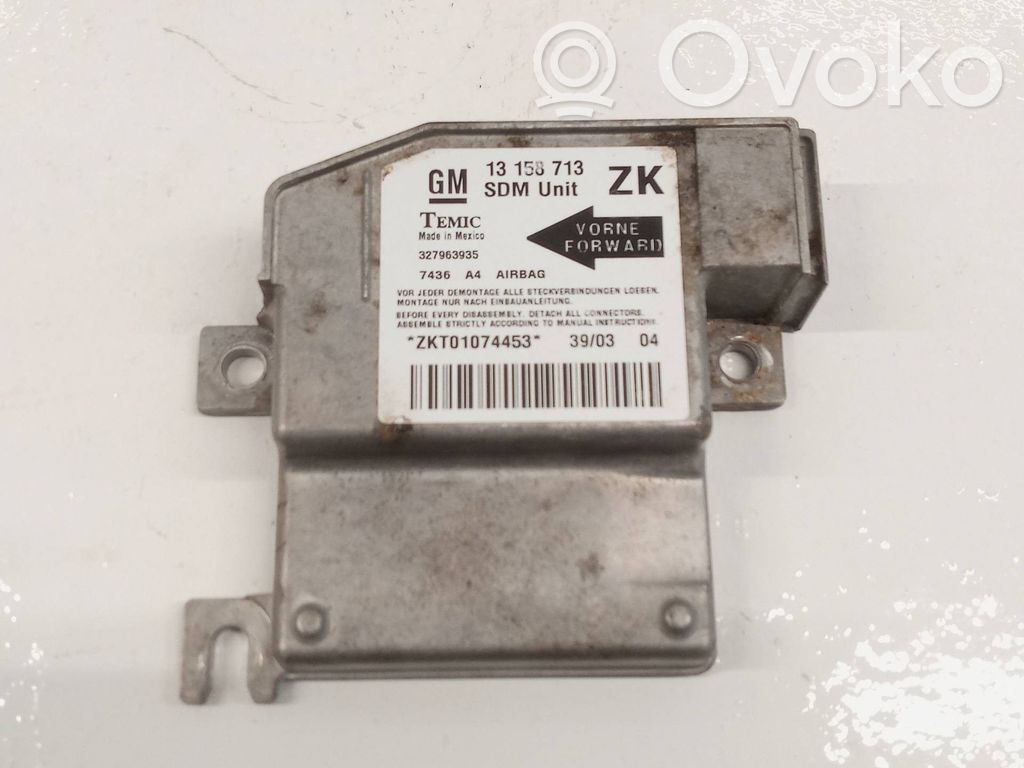 Opel Meriva A Module de contrôle airbag