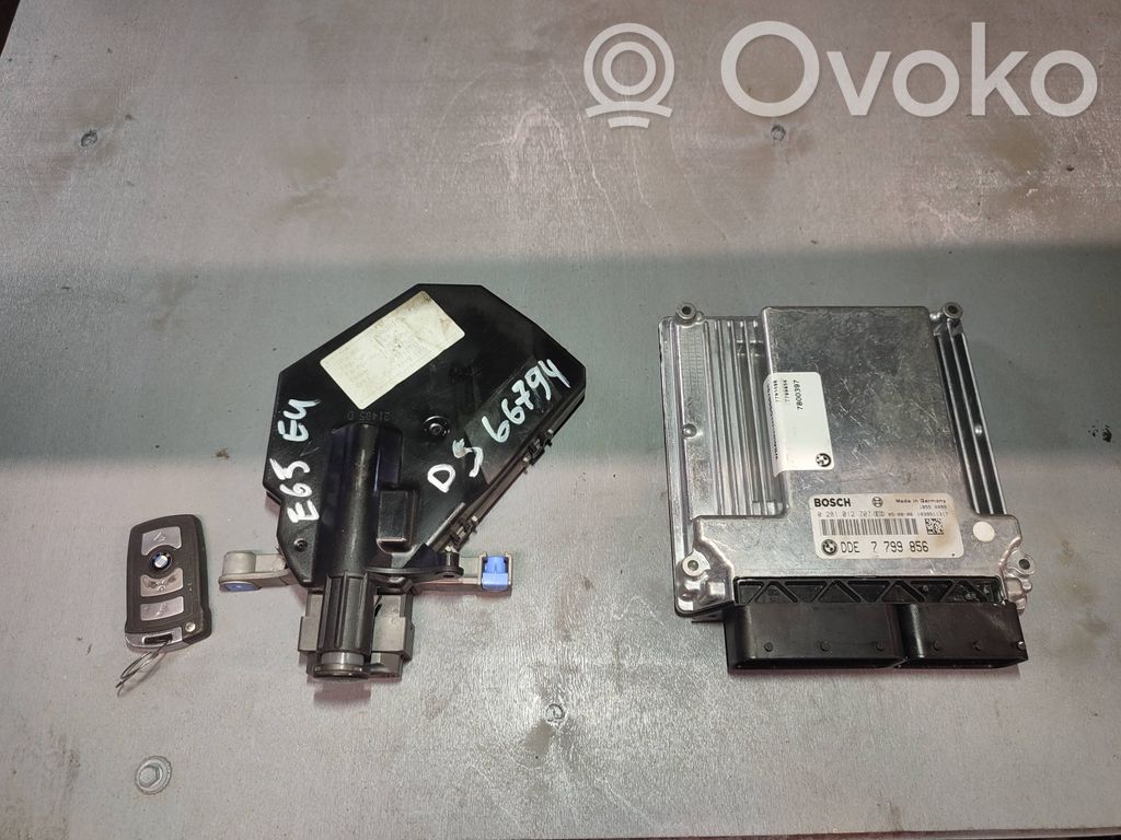 BMW 7 E65 E66 Komputer / Sterownik ECU i komplet kluczy 