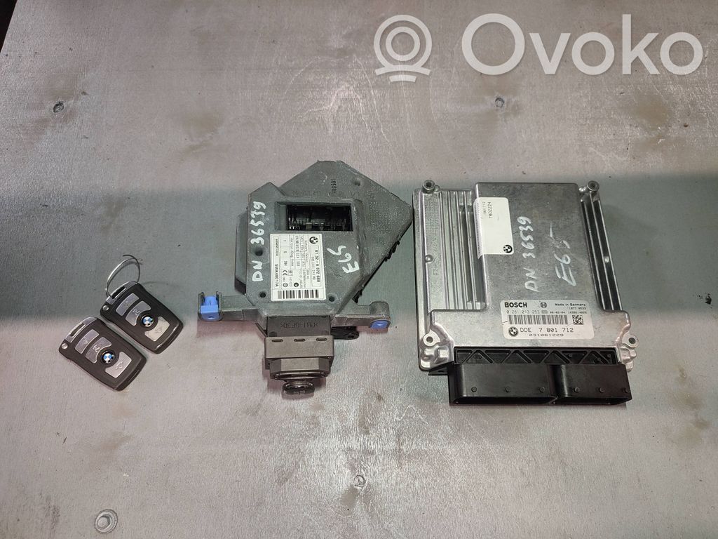 BMW 7 E65 E66 Komputer / Sterownik ECU i komplet kluczy 