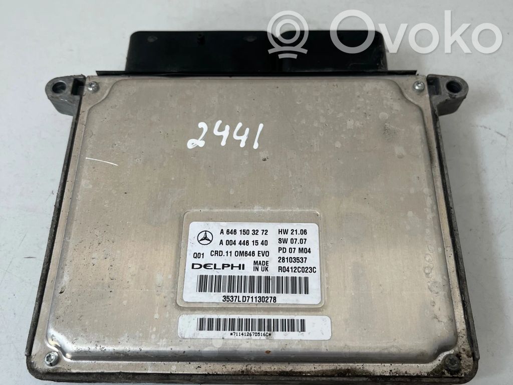 Engine control unit/module   A6461503272,R0412C023C,28103537,A0044461540