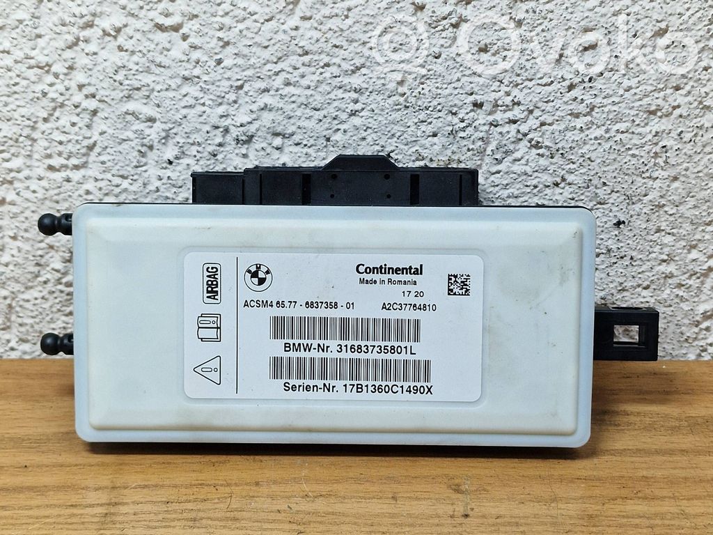 Sterownik / Moduł Airbag   A2C37764810,31683735801L,17B1360C1490X