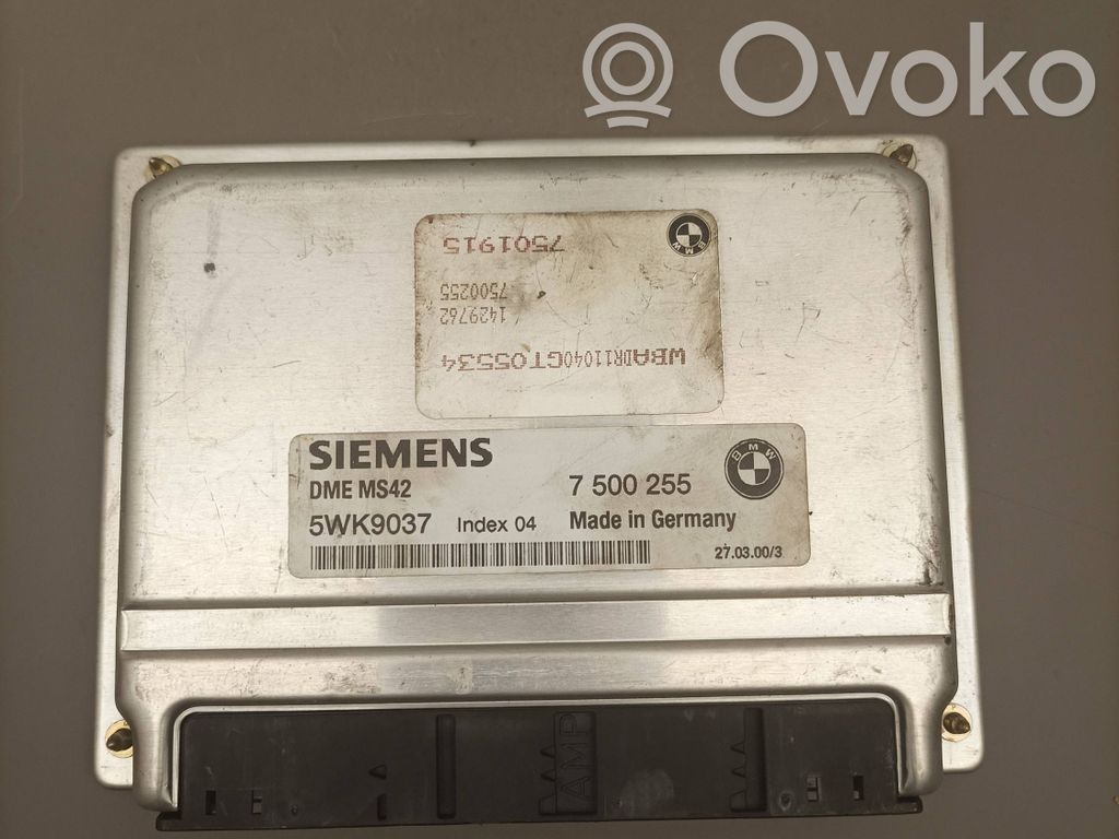 Engine control unit/module ECU   5WK9037,7500255,DMEMS42