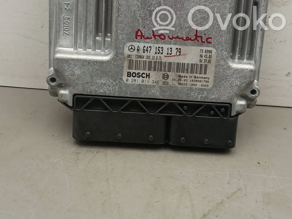 Engine control unit/module   A6471531379,0281011346