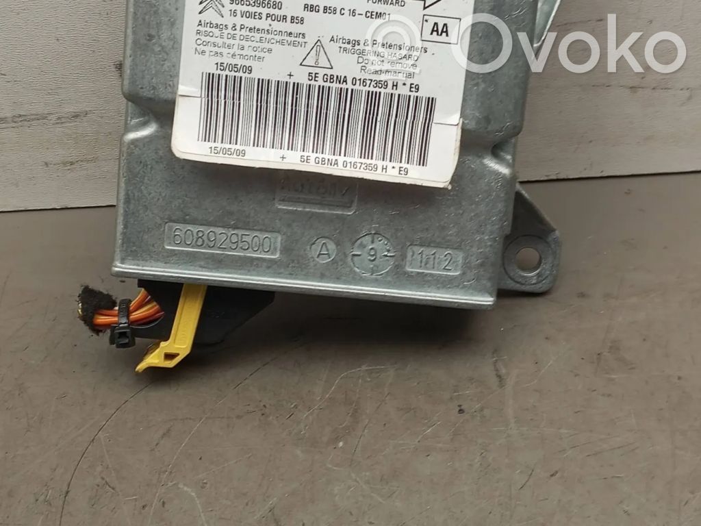 Sterownik / Moduł Airbag   9665396680,610955800,08929500