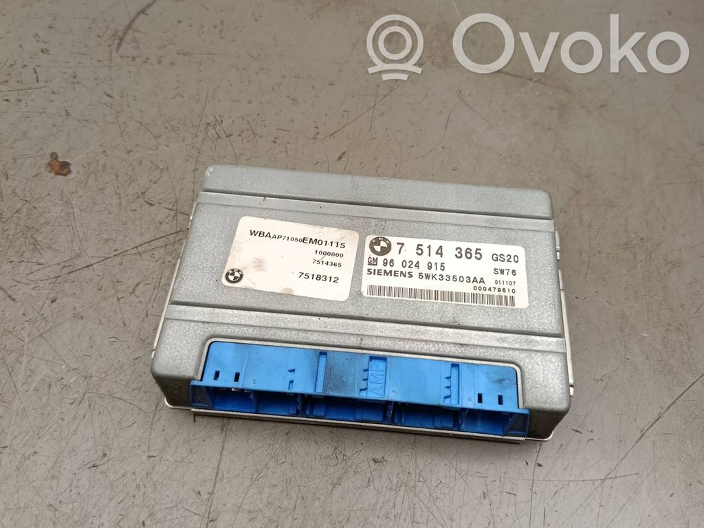 Unidad de control/módulo de la caja de cambios   7514365,5WK33503AA,96024915