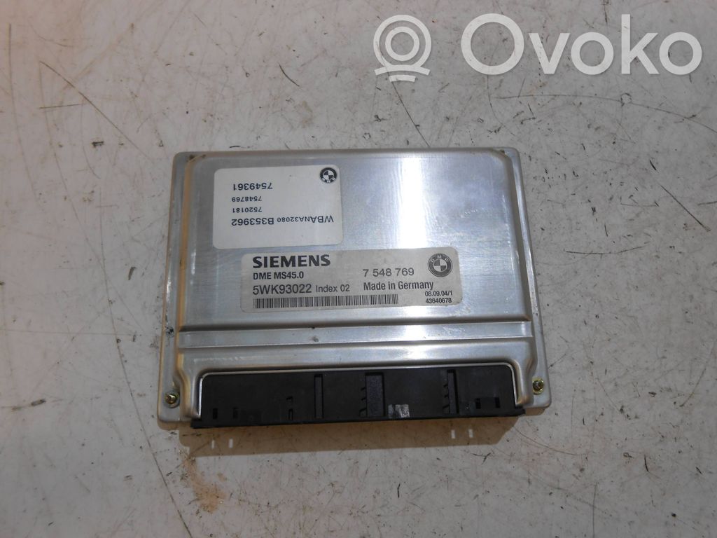 BMW X3 E83 Engine control unit/module ECU 