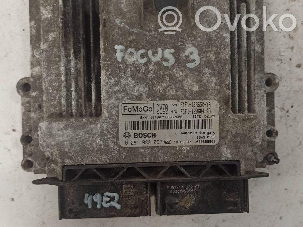 Engine control unit/module ECU   0281033067