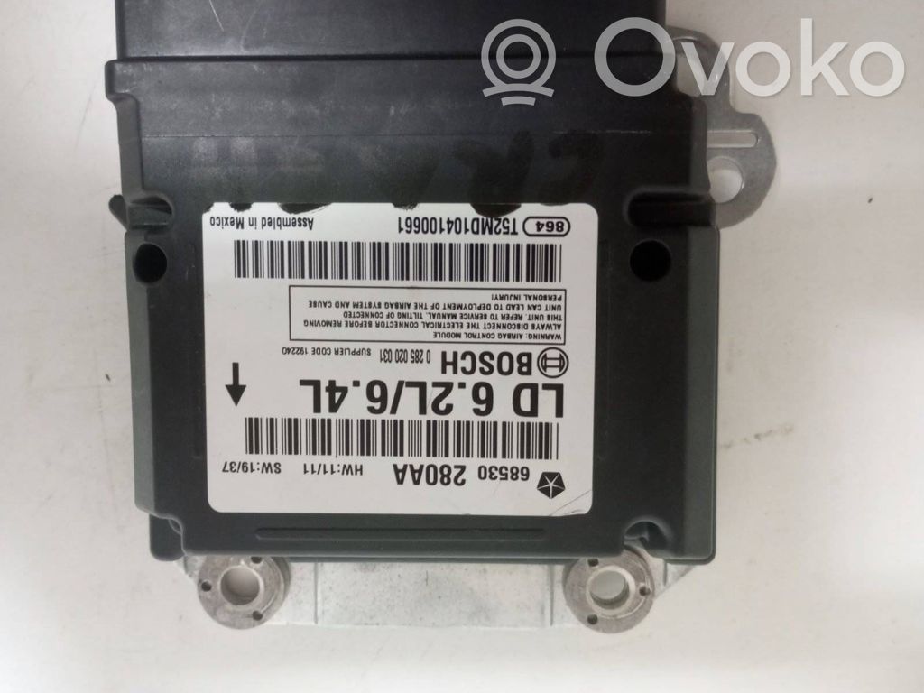 Airbag control unit/module   68530280AA,T52MD104100661,LD62L64L