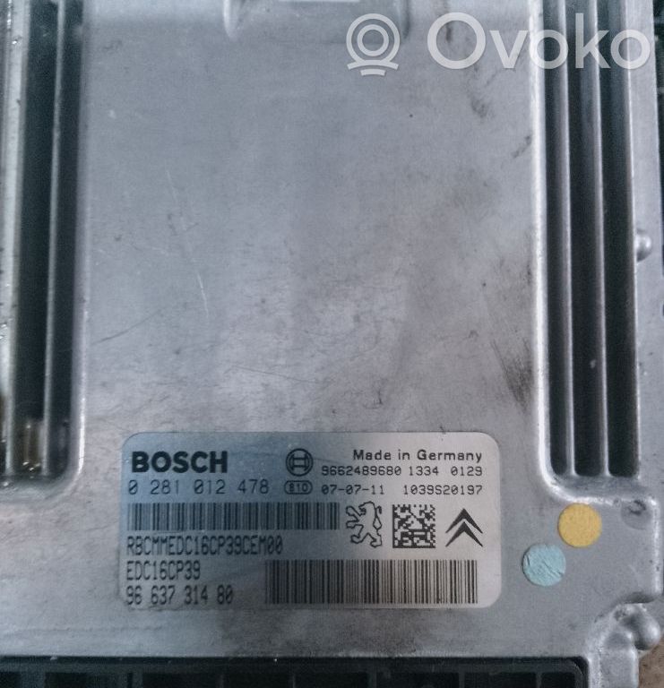 Peugeot 407 Engine control unit/module 