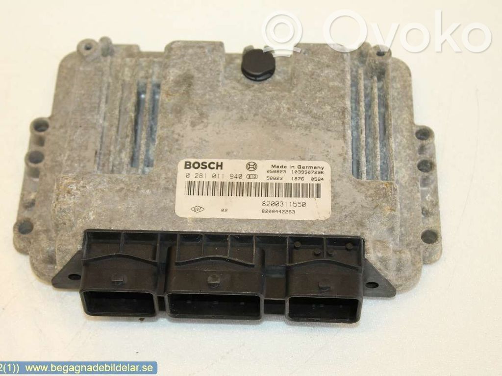 Injection control unit/module   0281011940,8200311550,8200442263