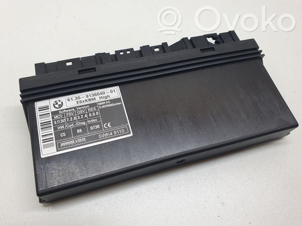 BMW 5 E60 E61 Komforto modulis 