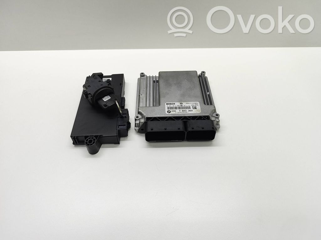 BMW 5 E60 E61 Juego de cerradura y set ECU del motor 
