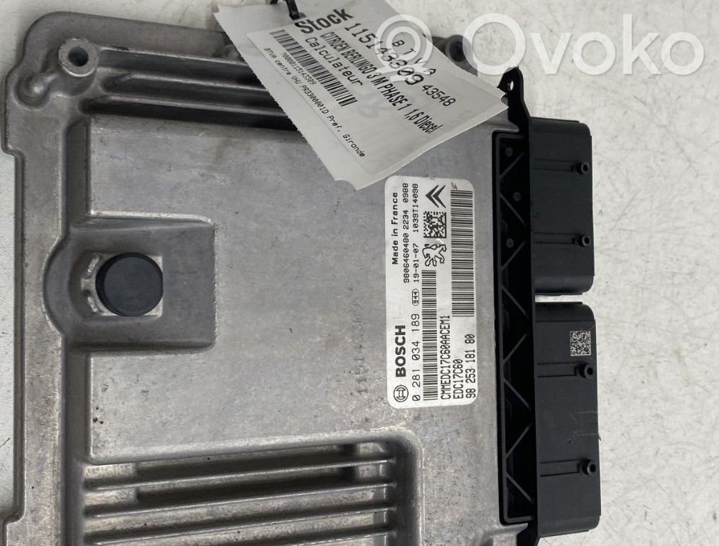 Citroen Berlingo Sterownik / Moduł ECU 
