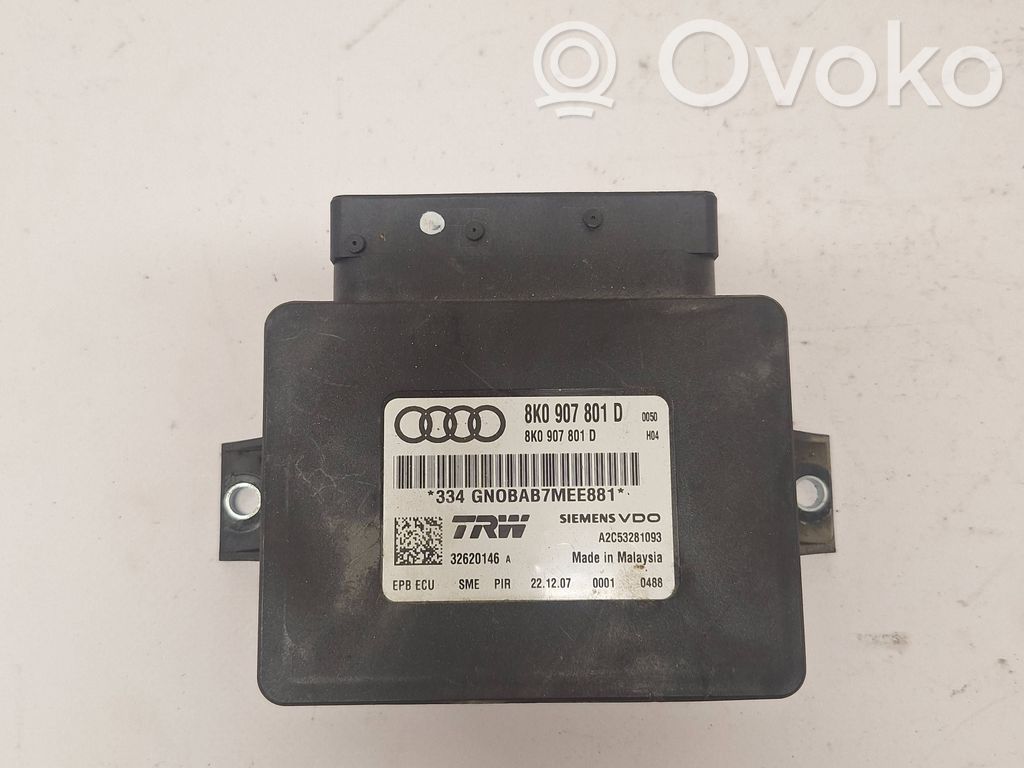 Audi A4 S4 B8 8K Module de commande de frein à main 