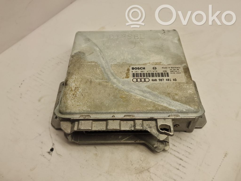 Engine control unit/module   4A0907401AD,02810014774,28RTD812