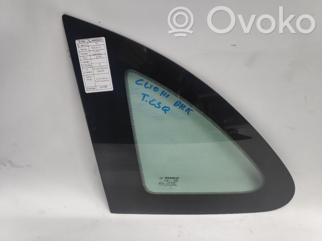 Rear side window   8200580126,VIDROVERDE