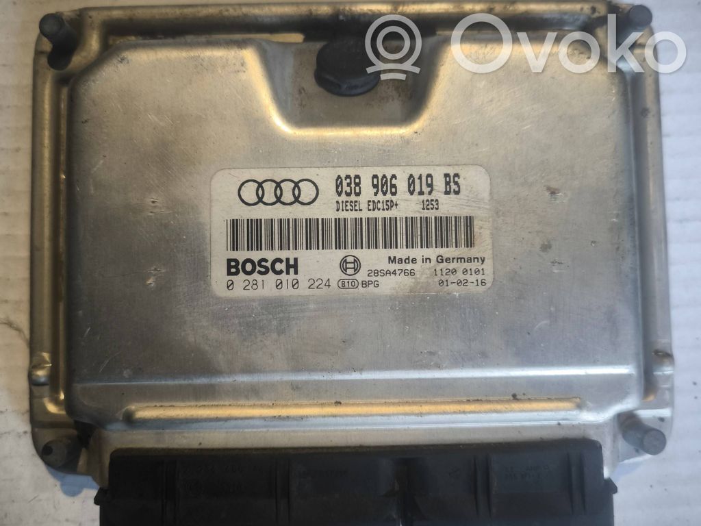 Engine control unit/module   038906019BS,0281010224