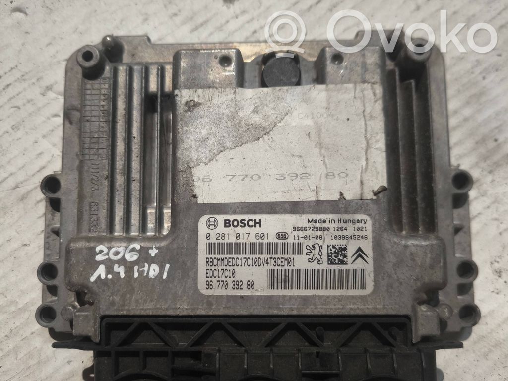 Engine control unit/module   9666729880,9677039280,0281017601