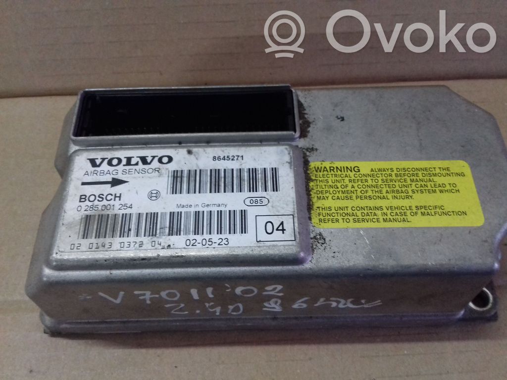 Airbag control unit/module   0285001254,8645271