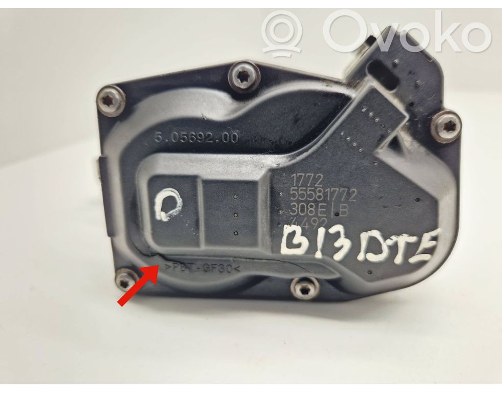 Throttle valve   50569200,55581772,308EB