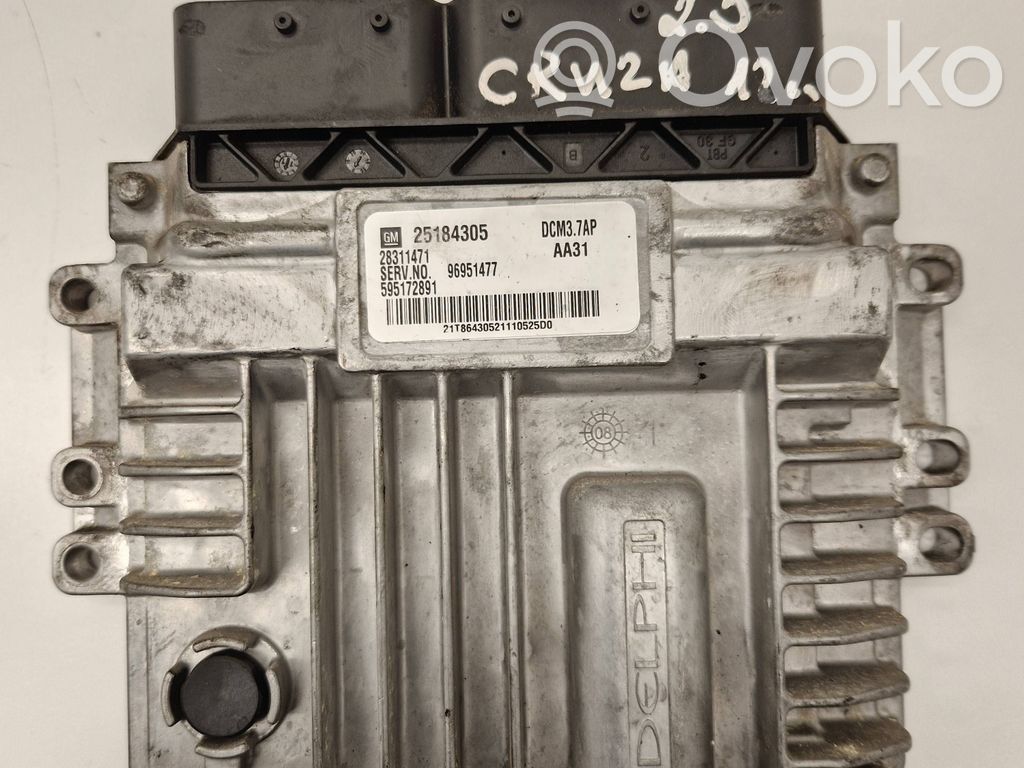 Chevrolet Cruze Engine control unit/module 
