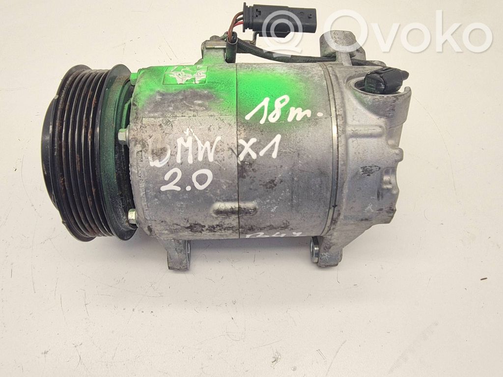 BMW X1 F48 F49 Ilmastointilaitteen kompressorin pumppu (A/C) 