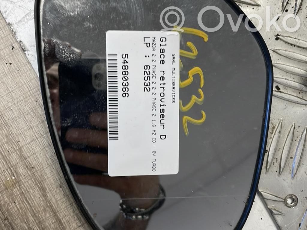 Mazda 2 Veidrodėlio stiklas 