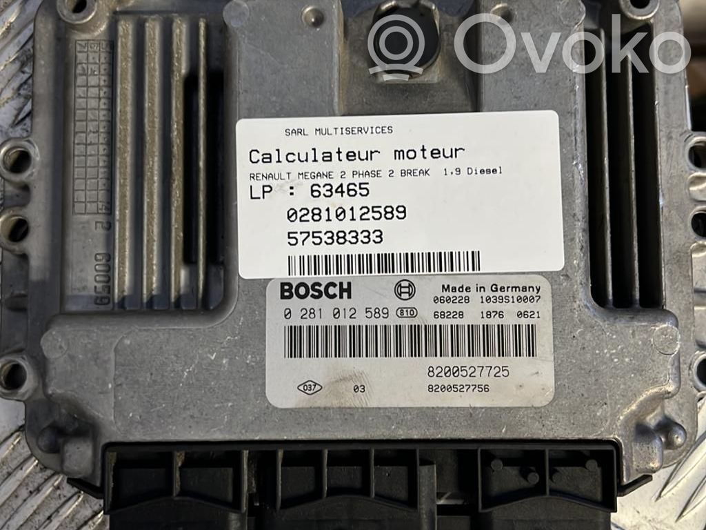 Renault Megane II Engine control unit/module 