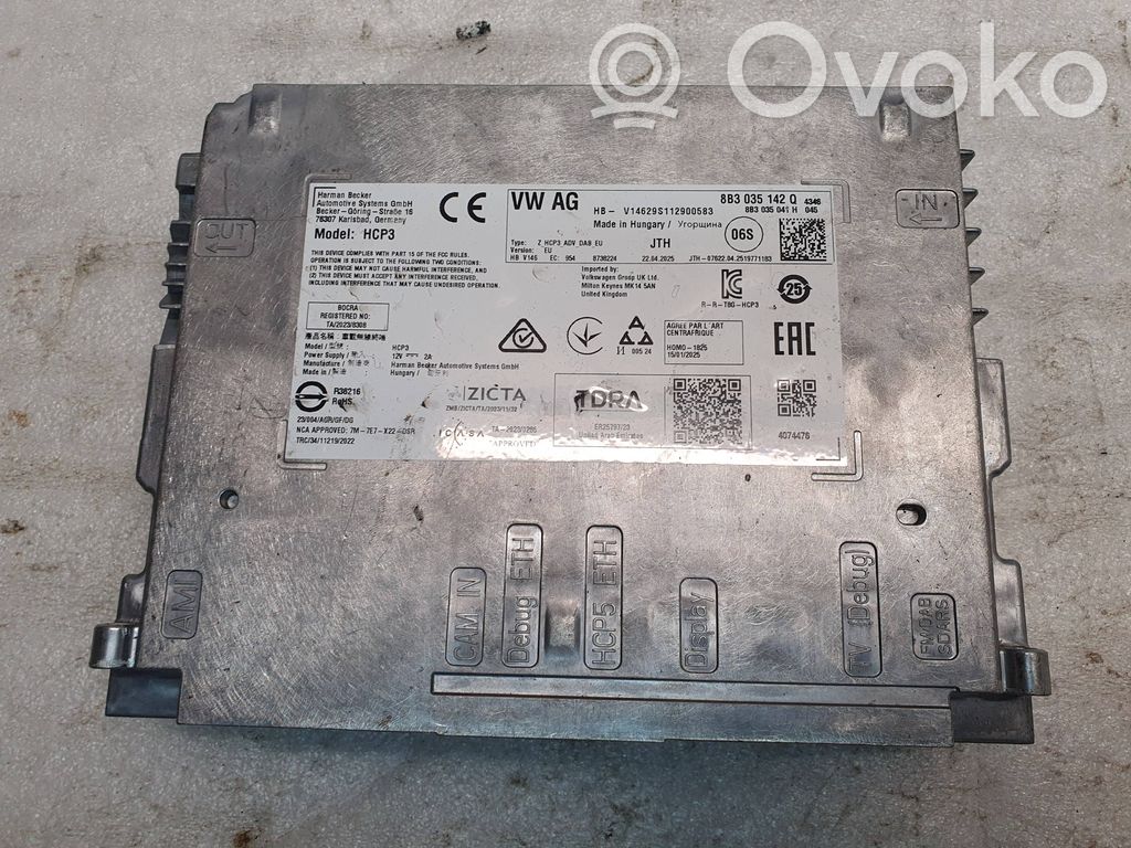 Audi Q4 e-tron Center console control module 