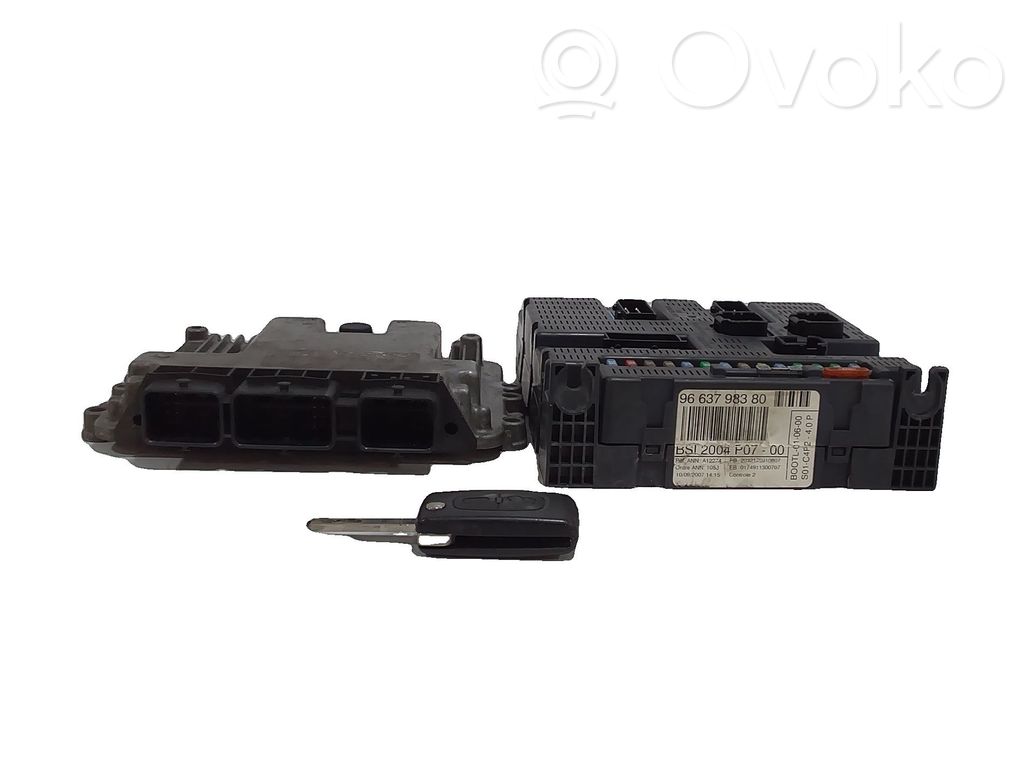 Citroen C3 Komputer / Sterownik ECU i komplet kluczy