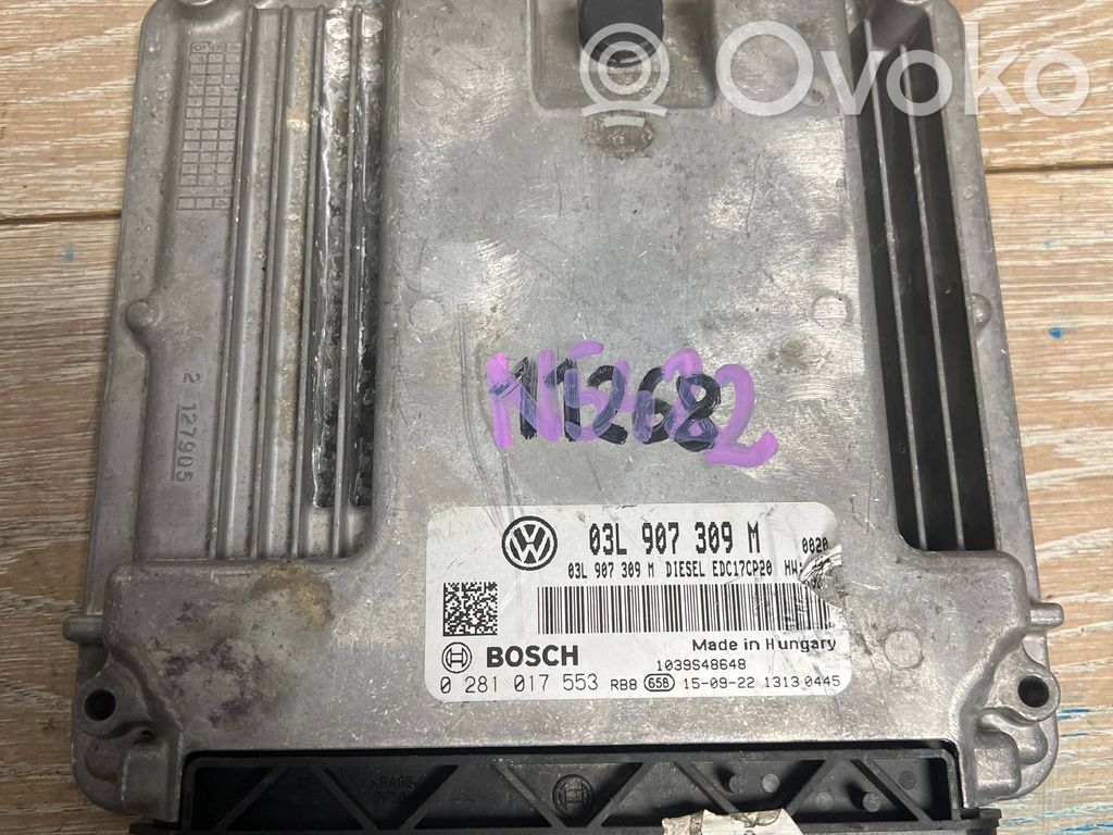 Engine control unit/module   03L907309M,0281017553