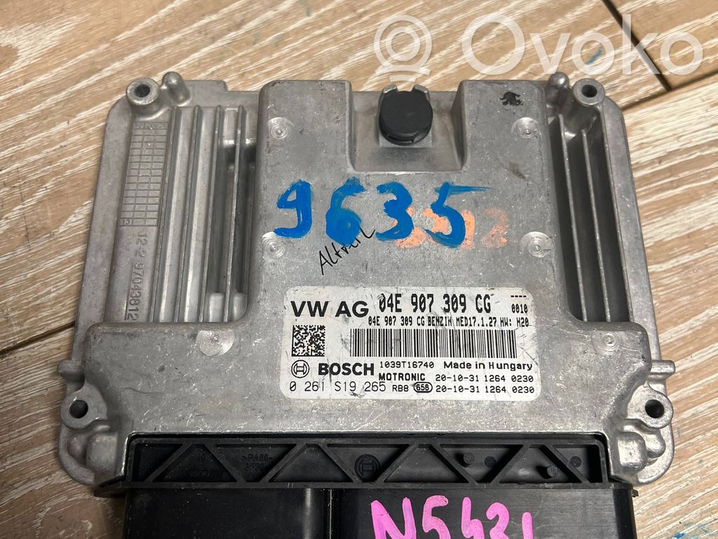 Engine control unit/module   04E907309CG,0261S19265