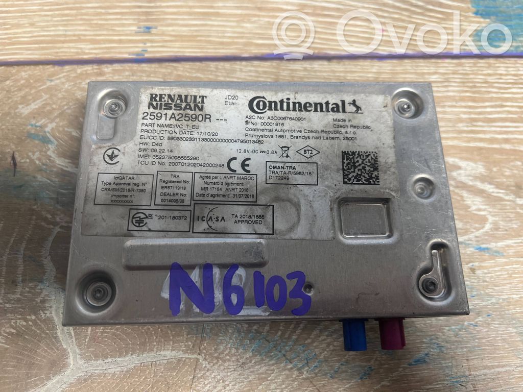 Bluetooth control unit module   2591A2590R