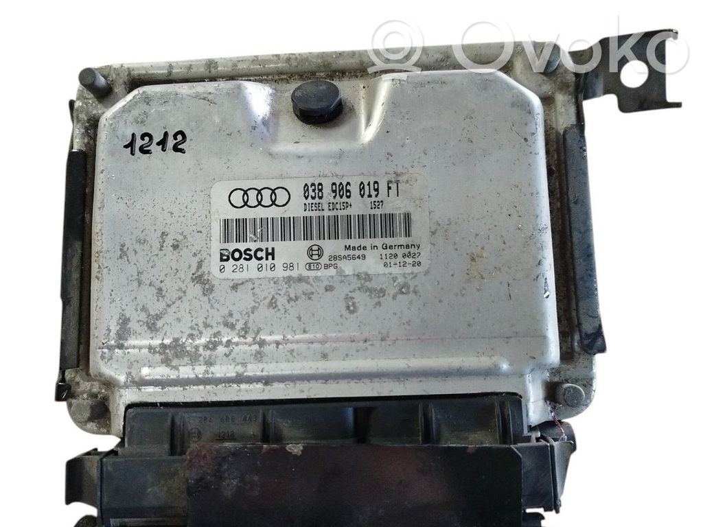 Audi A3 S3 8P Engine control unit/module 