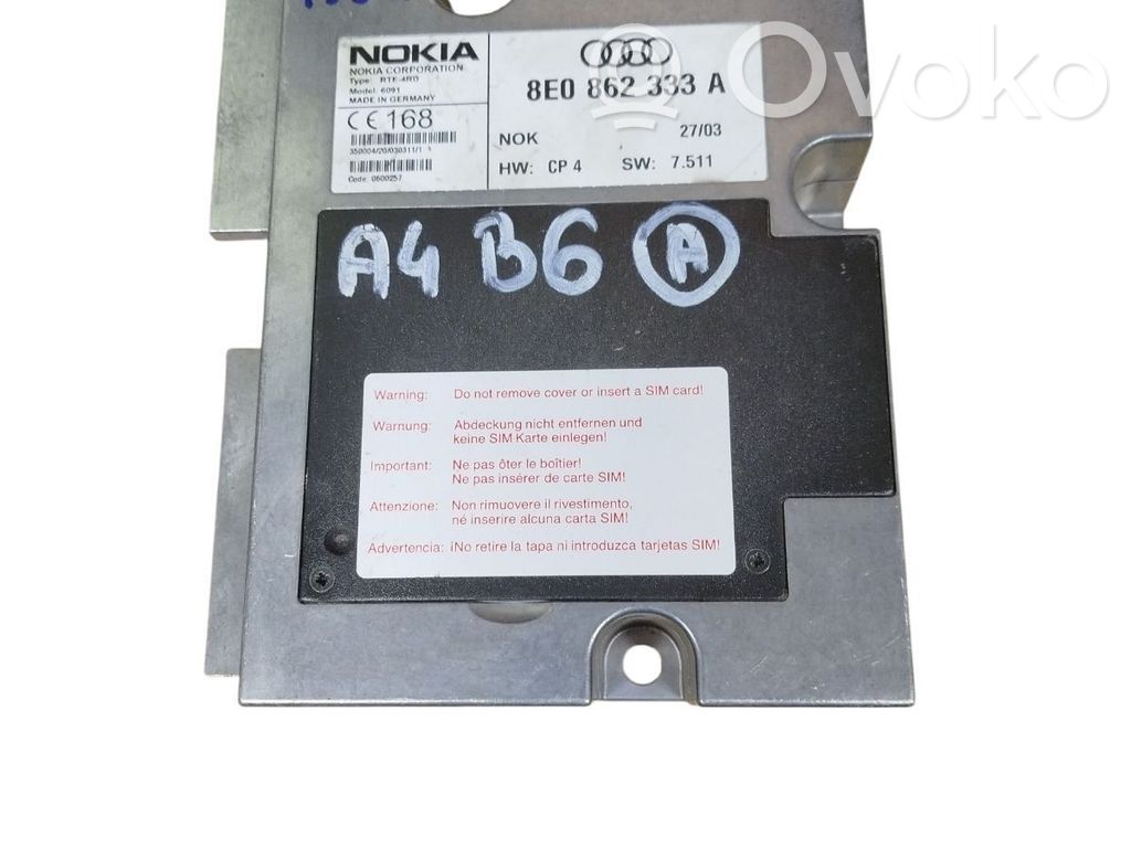 Audi A4 S4 B6 8E 8H Phone control unit/module 