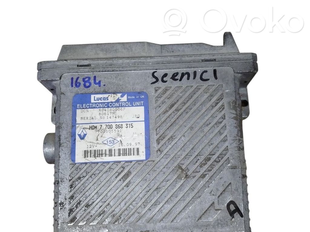 Engine control unit/module   7700868315