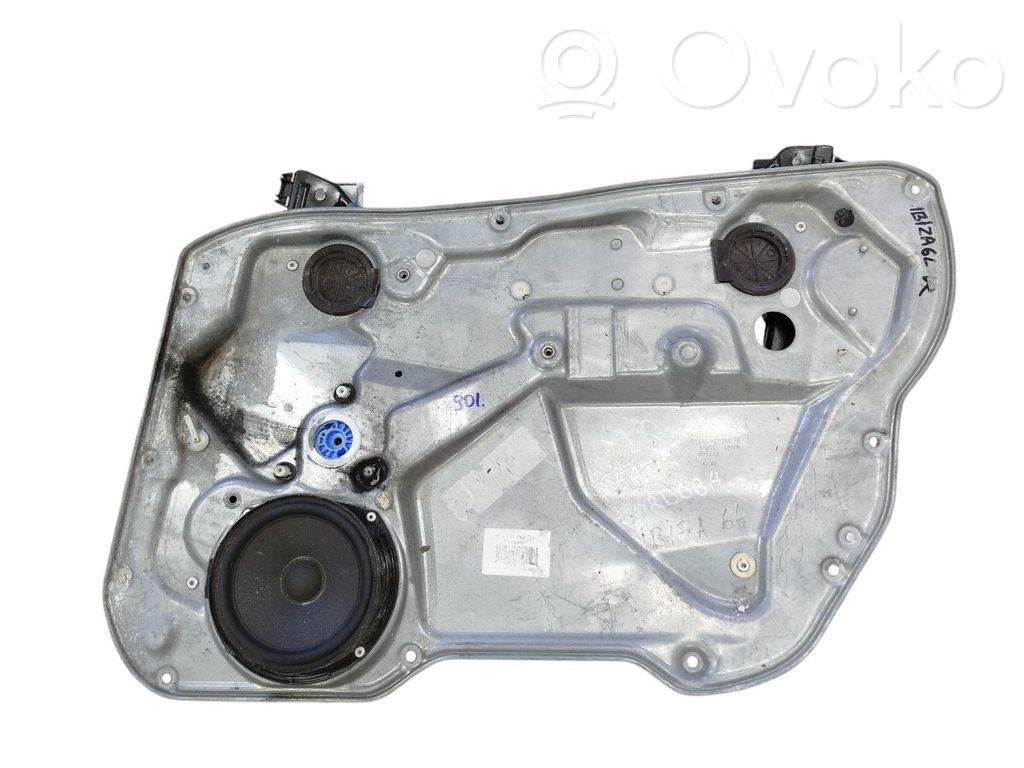 Seat Ibiza III (6L) Mechanizm podnoszenia szyby przedniej bez silnika 