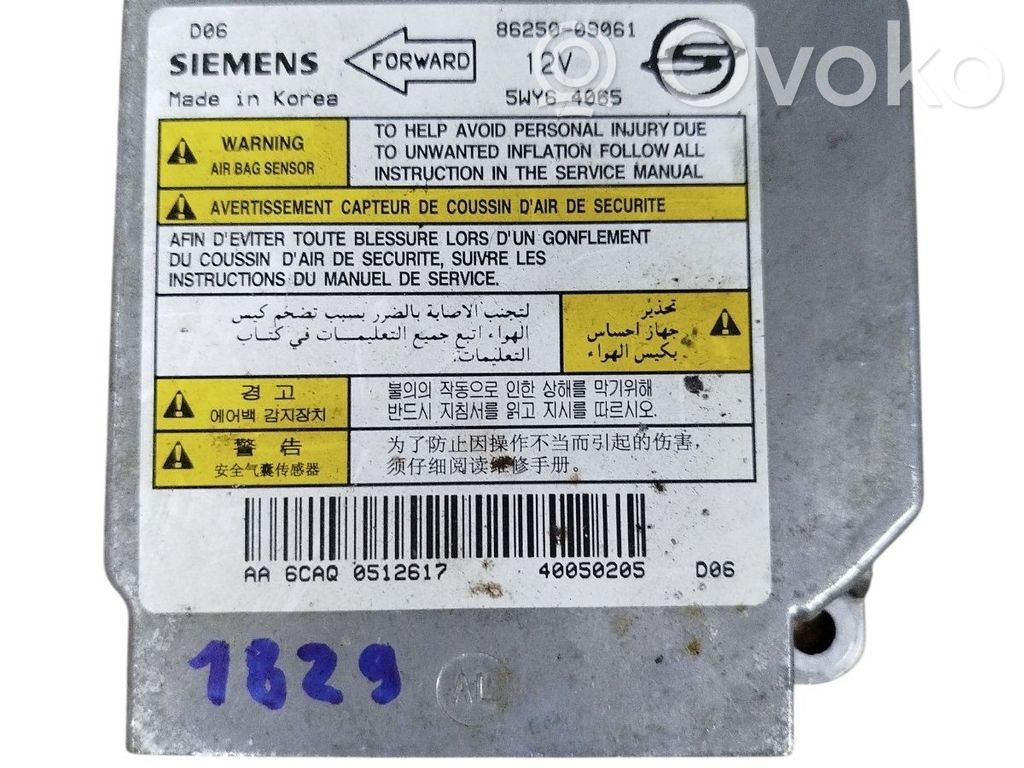 SsangYong Kyron Airbag control unit/module 