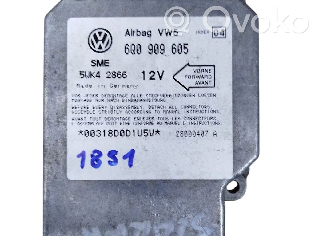 Volkswagen Sharan Airbag control unit/module 