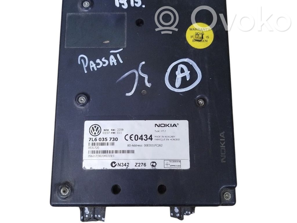 Volkswagen PASSAT B6 Bluetooth control unit module 