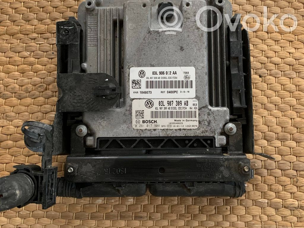 Engine control unit/module   03L907309AB,03L906012AA,0281017904