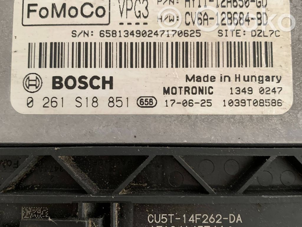 Ford B-MAX Komputer / Sterownik ECU i komplet kluczy 