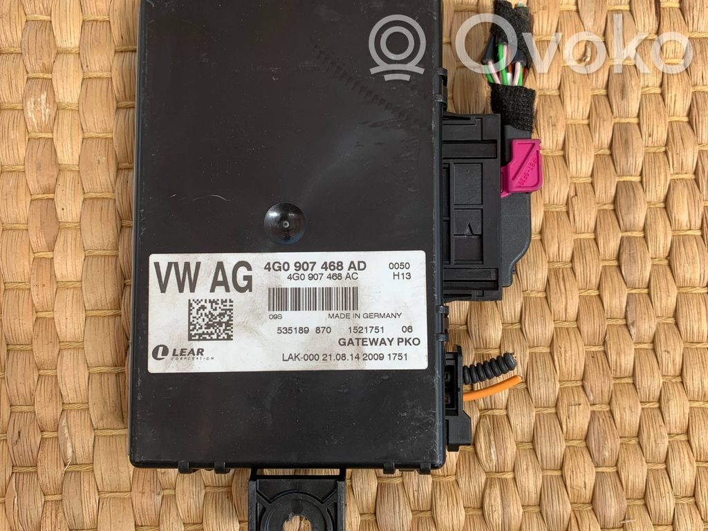 Gateway control module   4G0907468AD,535189870,REG24