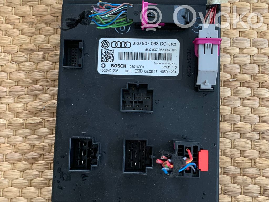 Moduł / Sterownik komfortu   8K0907063DC,F005V01206,03016001,REG25