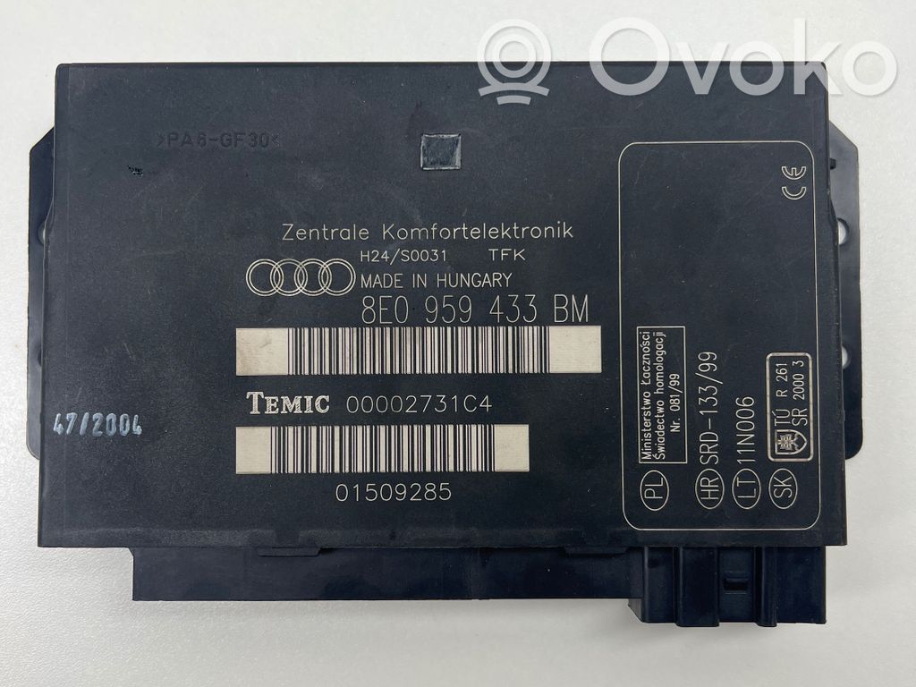 Module confort   8E0959433BM,00002731C4,01509285