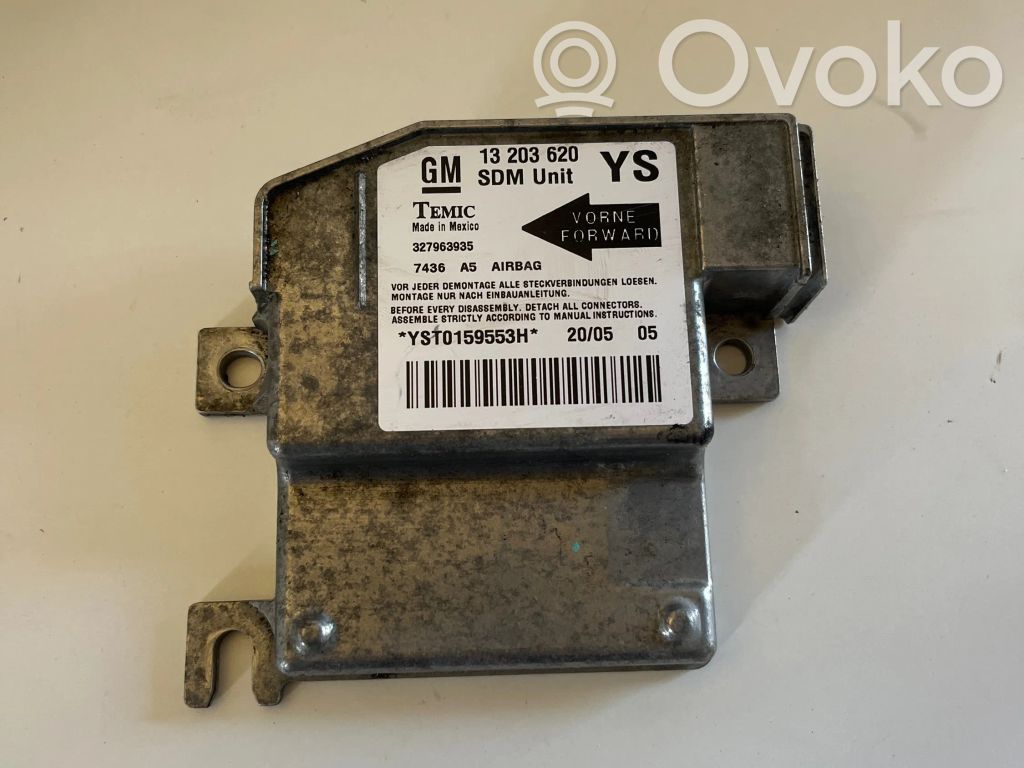 Opel Meriva A Airbag control unit/module 
