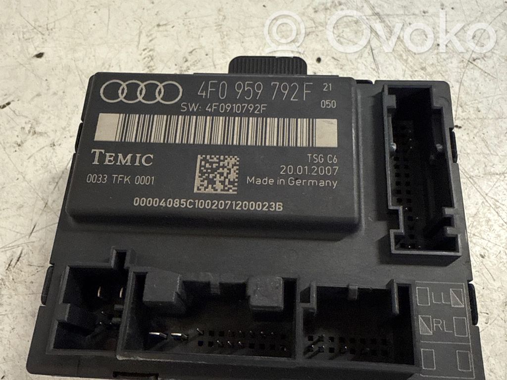 Audi A6 S6 C6 4F Durvju vadības bloks 